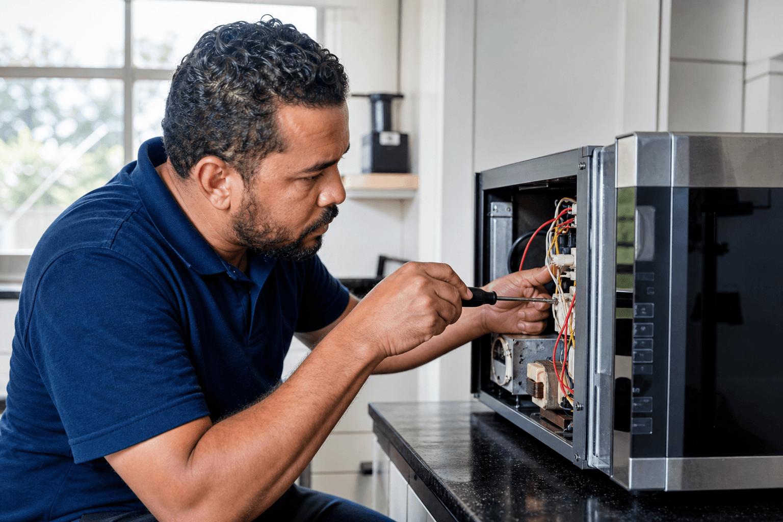 Técnico especializado em micro-ondas